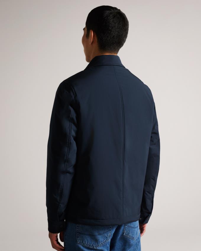 Veste Ted Baker Showerproof Wadded Coach Bleu Marine Homme | NPH-01329857